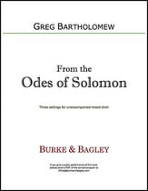 From the Odes of Solomon SATB choral sheet music cover